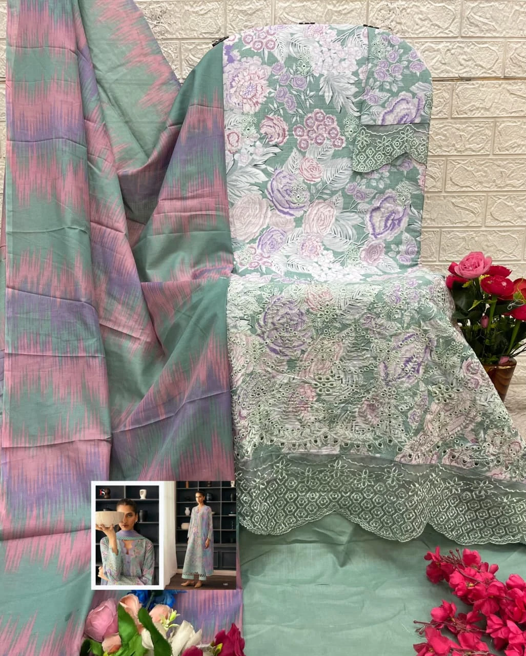 Deepsy Chikankari 25 - Cotton Dupatta - Image 15