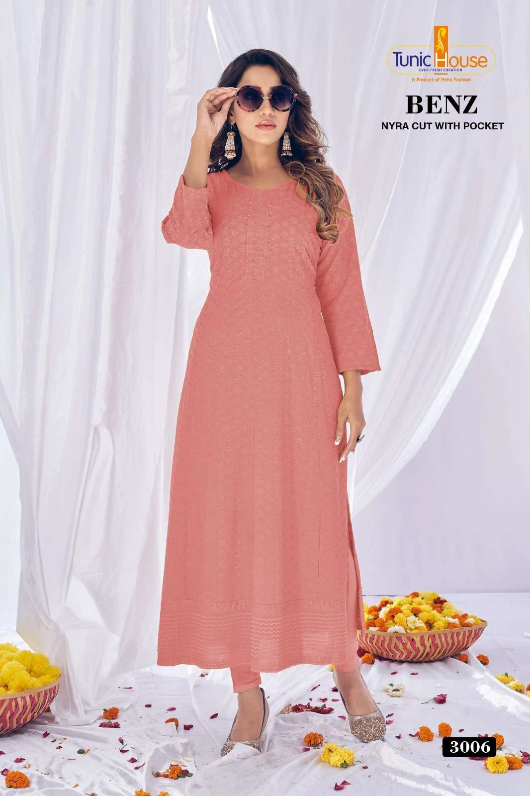 Tunic Benz Chikankari Collection - Image 9