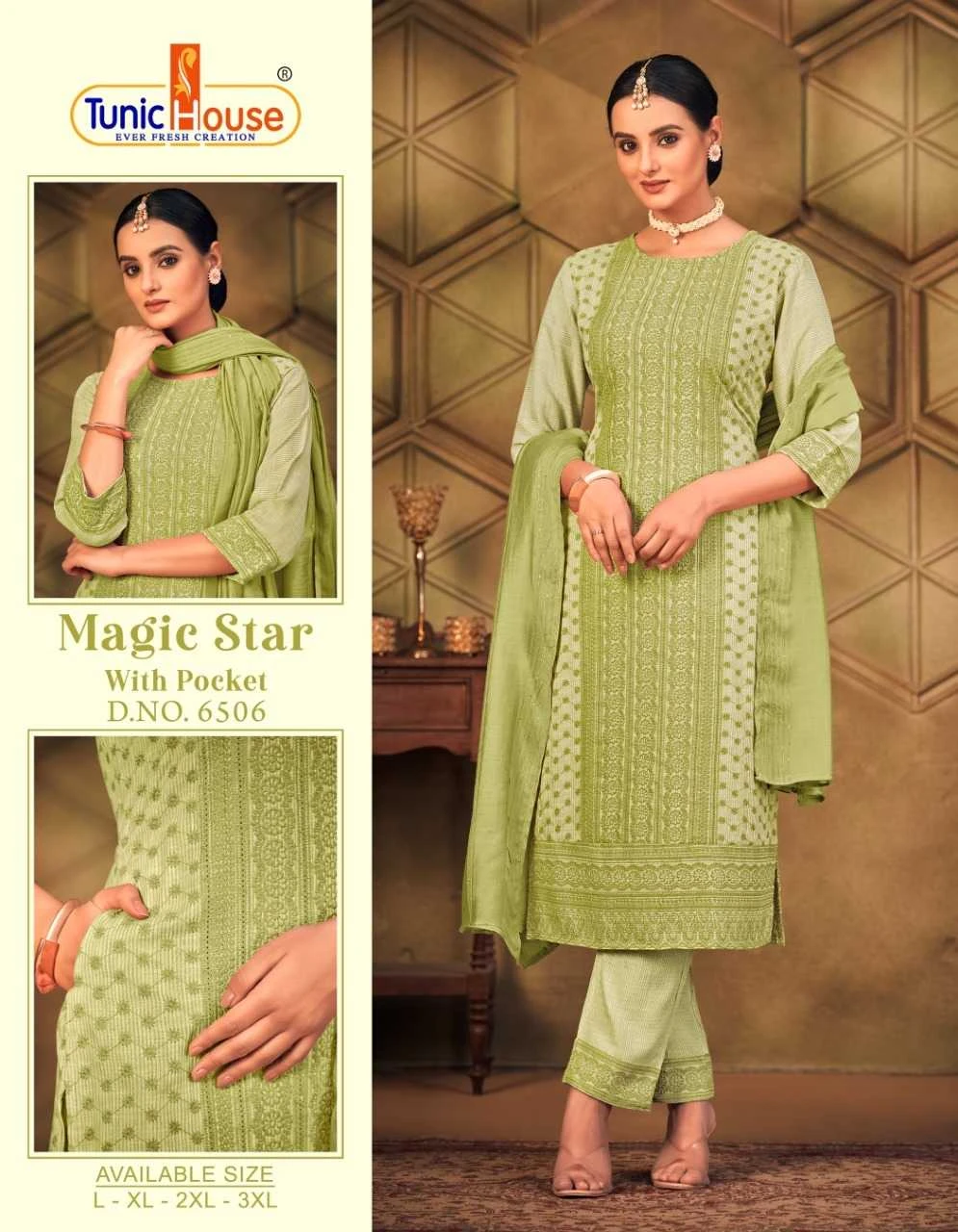 Tunic Magic Star Chikankari Collection