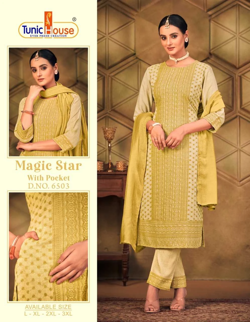 Tunic Magic Star Chikankari Collection - Image 4