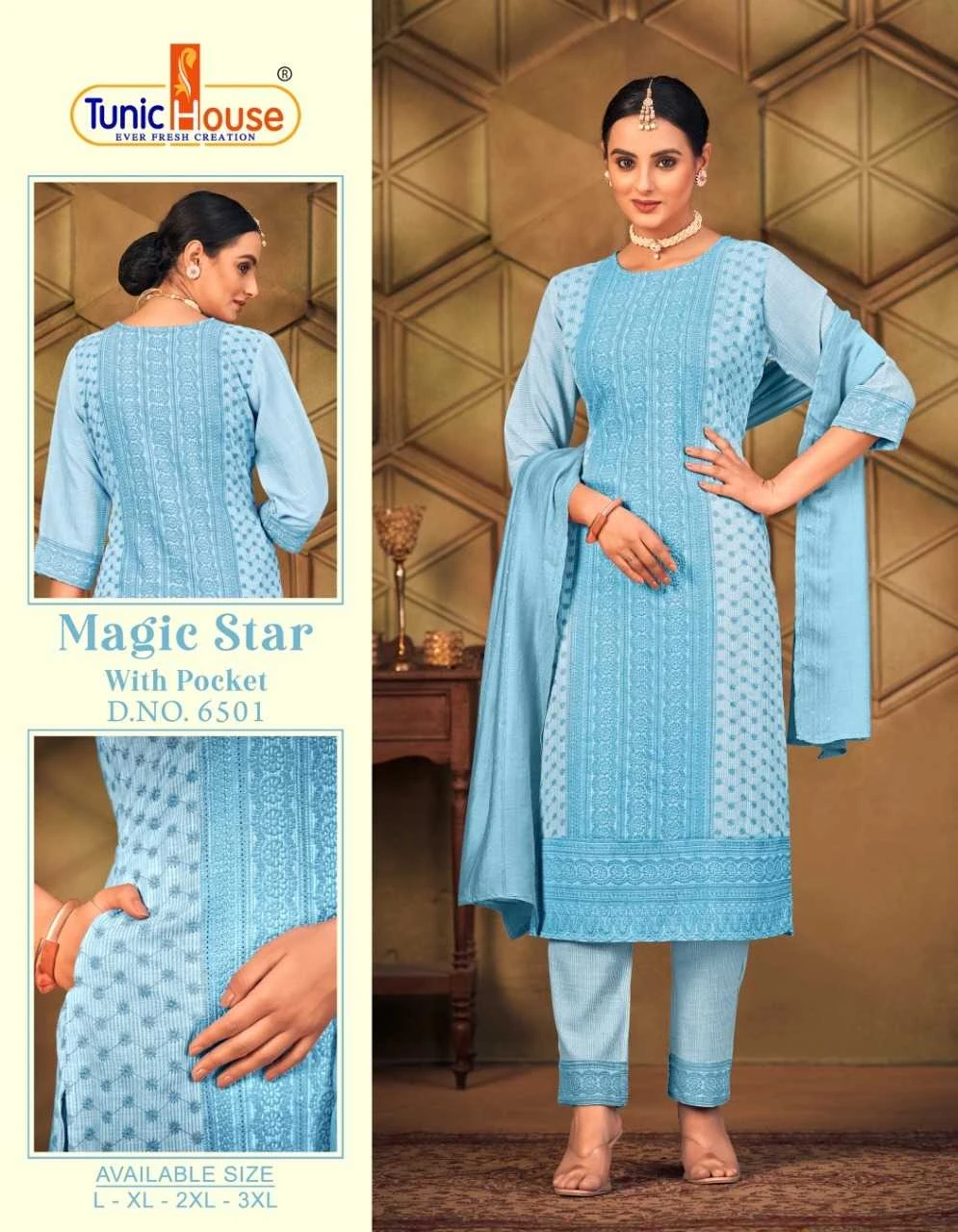 Tunic Magic Star Chikankari Collection - Image 5
