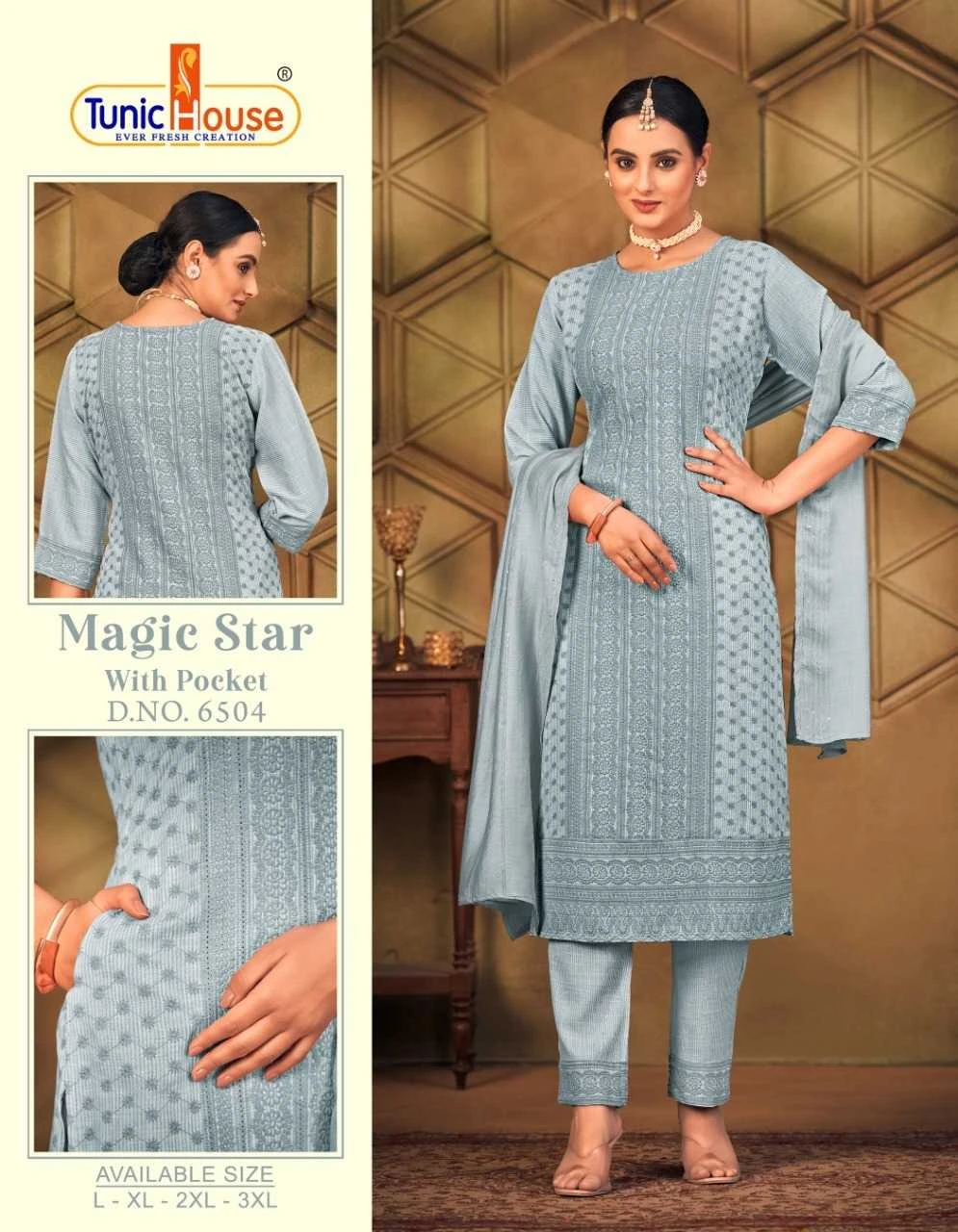 Tunic Magic Star Chikankari Collection - Image 9