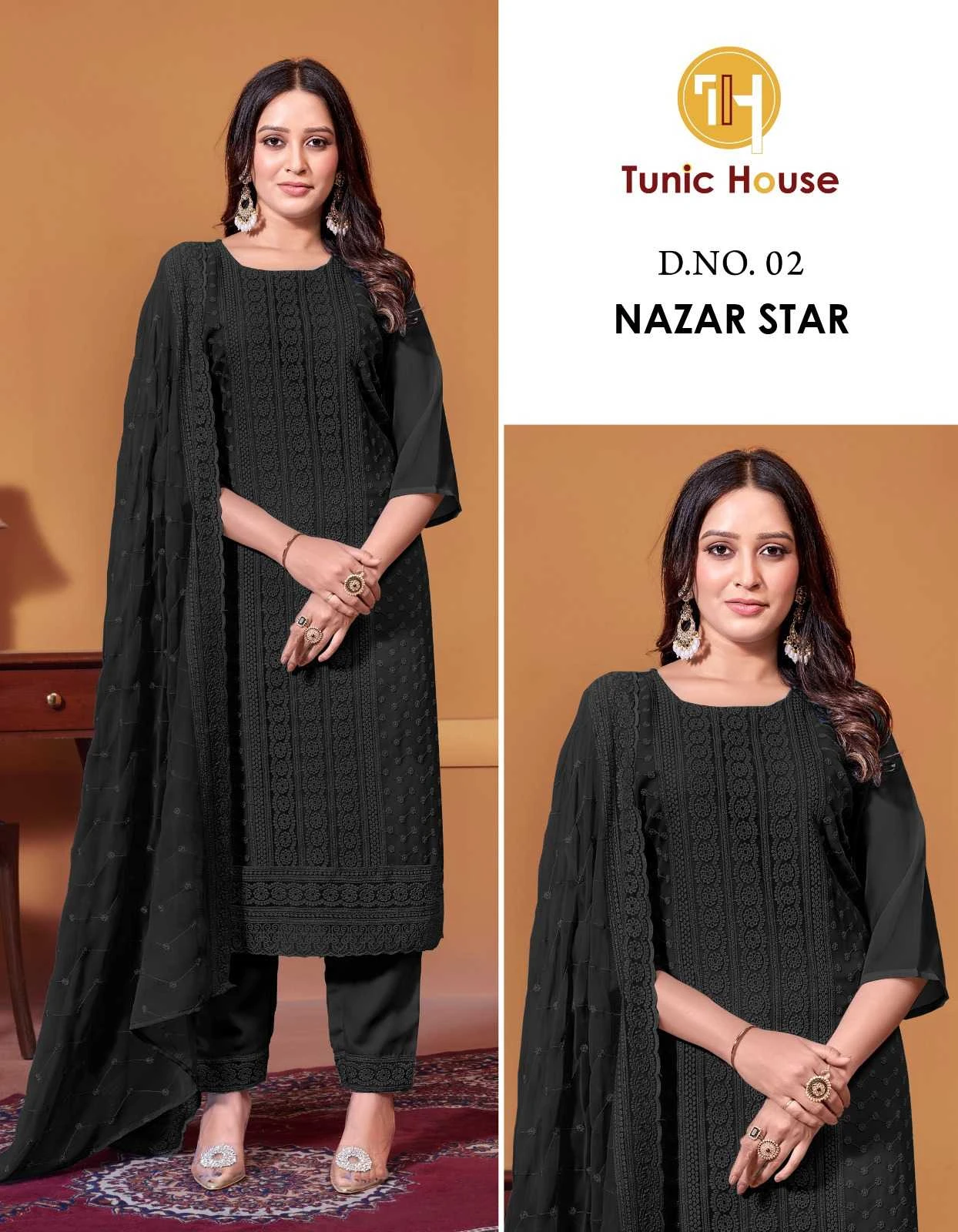 Tunic Nazar Star Chikankari Collection - Image 3