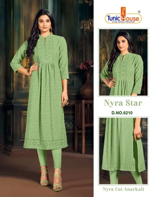 Tunic Nyra Star Chikankari Collection