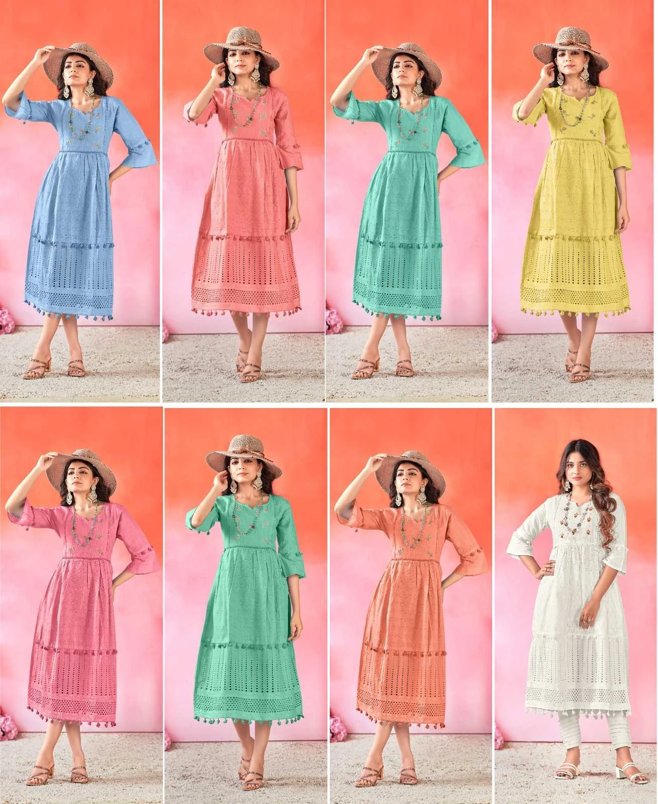 Tunic Summer Star Chikankari Collection - Image 2