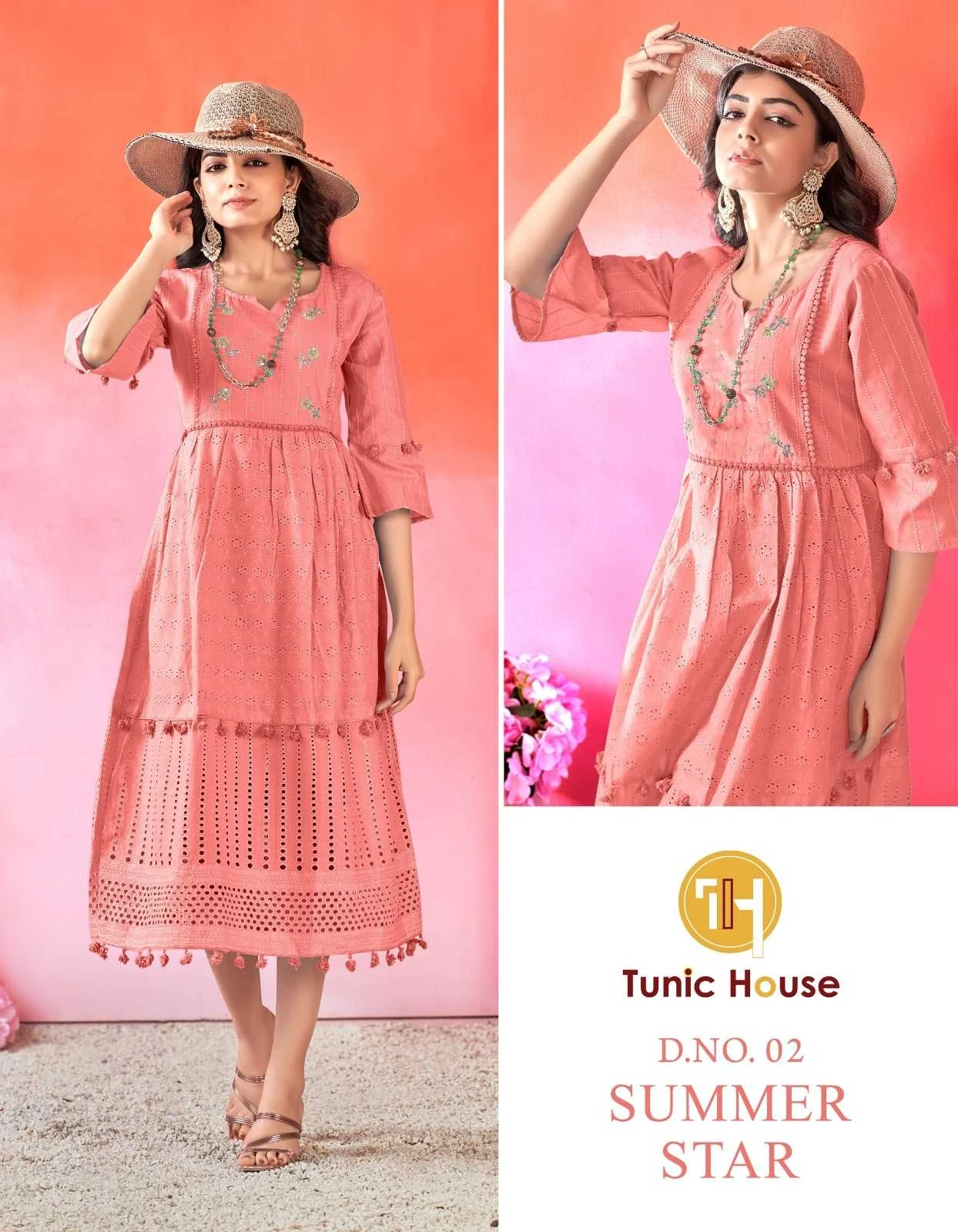Tunic Summer Star Chikankari Collection - Image 3
