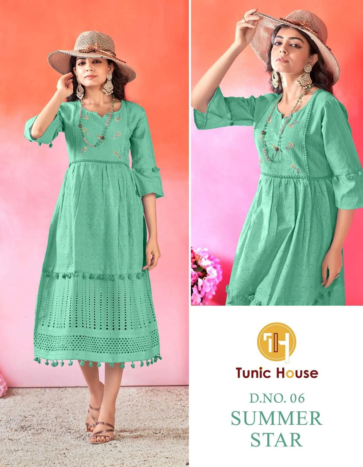 Tunic Summer Star Chikankari Collection - Image 4