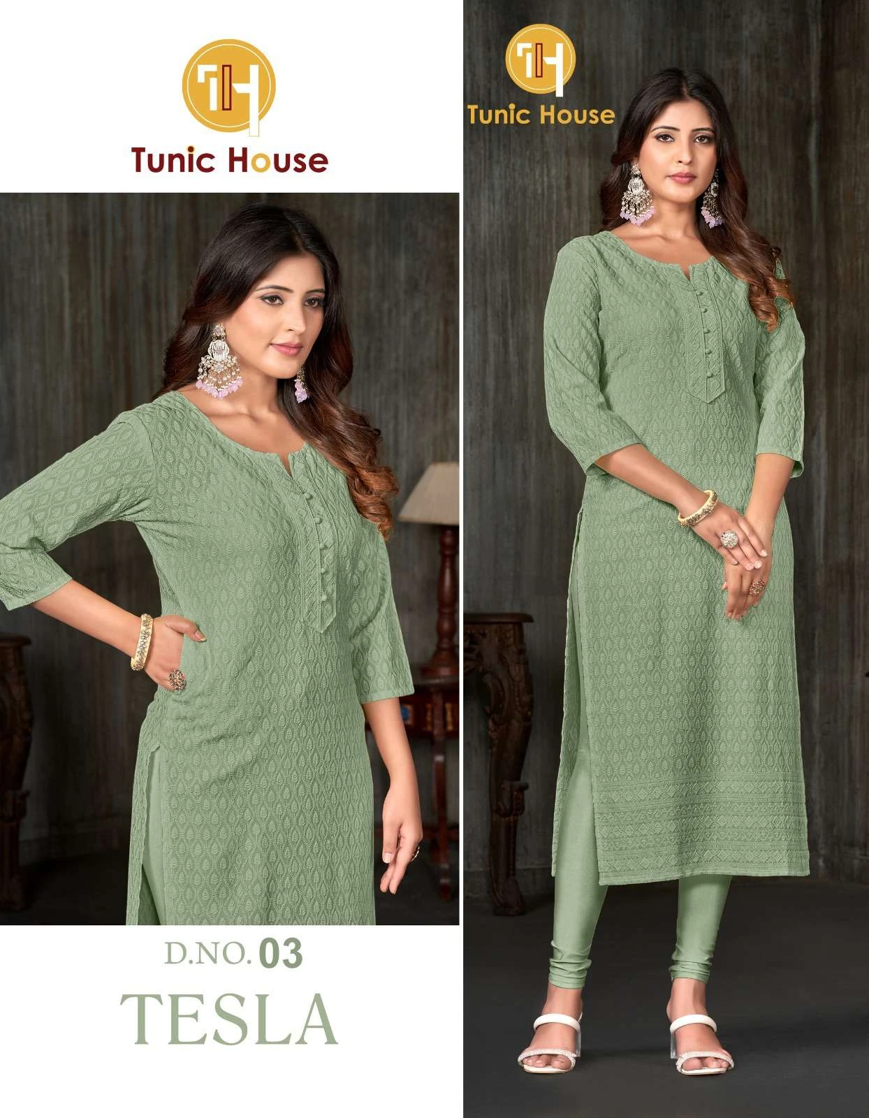 Tunic Tesla Chikankari Collection - Image 2