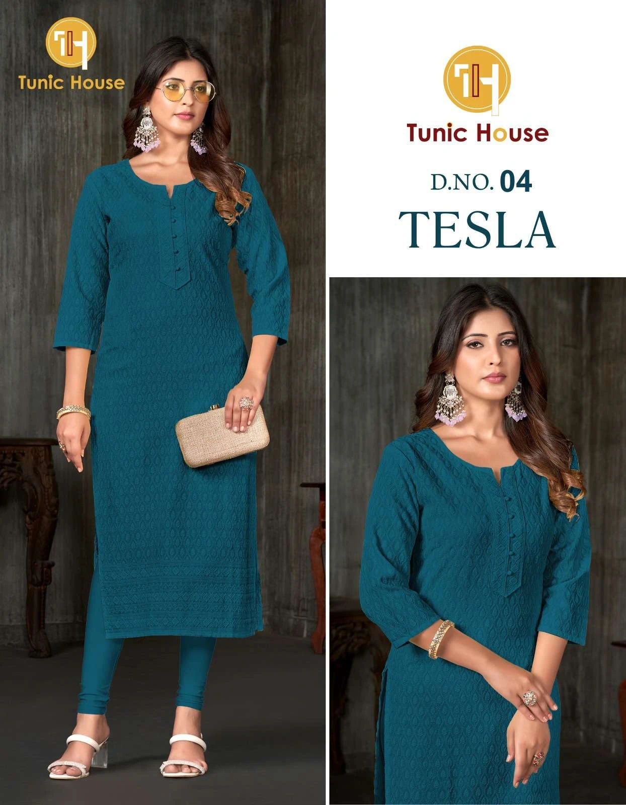 Tunic Tesla Chikankari Collection - Image 3