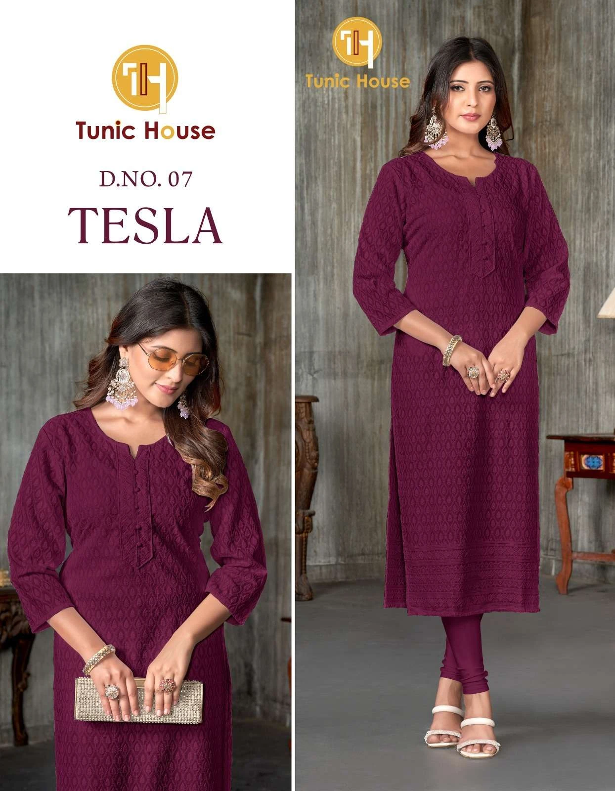 Tunic Tesla Chikankari Collection - Image 5
