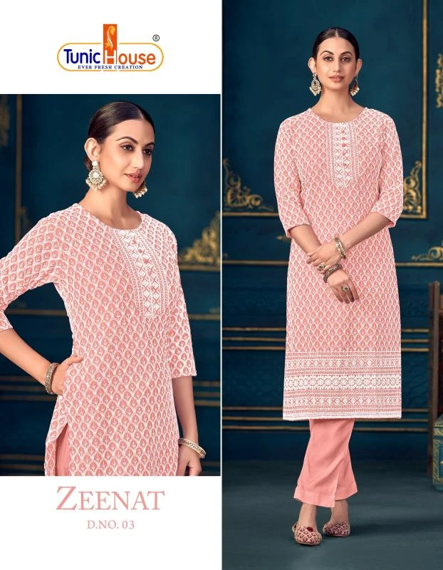 Tunic Zeenat Chikankari Collection - Image 2