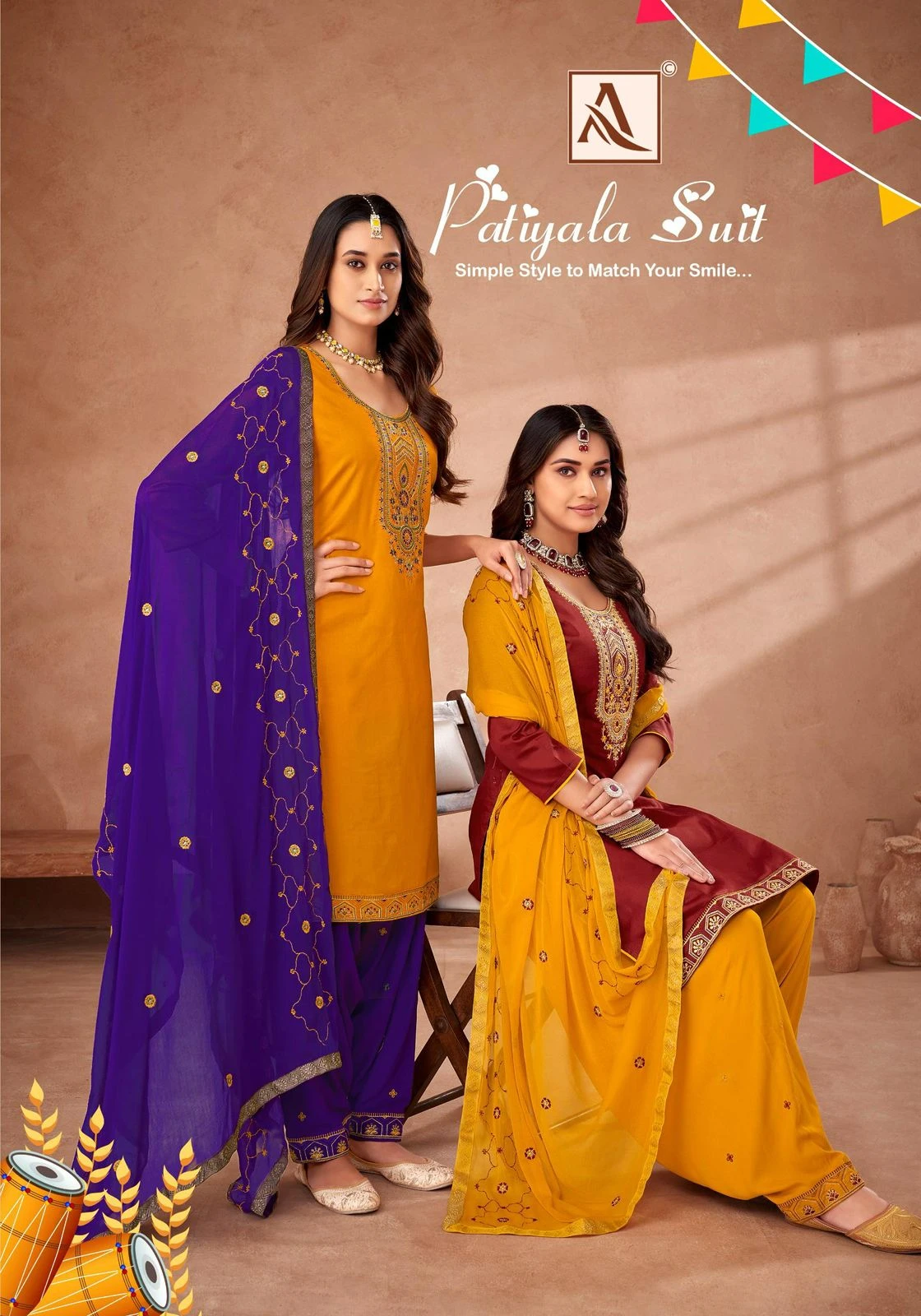 Alok Suit New Designer Suits Patiyala Suit