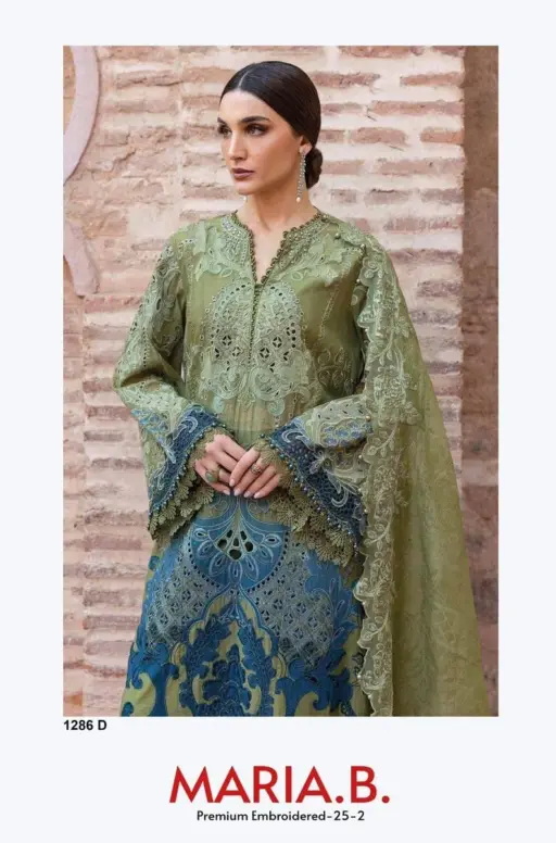 Deepsy Hit Design Of Maria B Premium Embroidered 25 2 D 1286 - Chiffon Dupatta