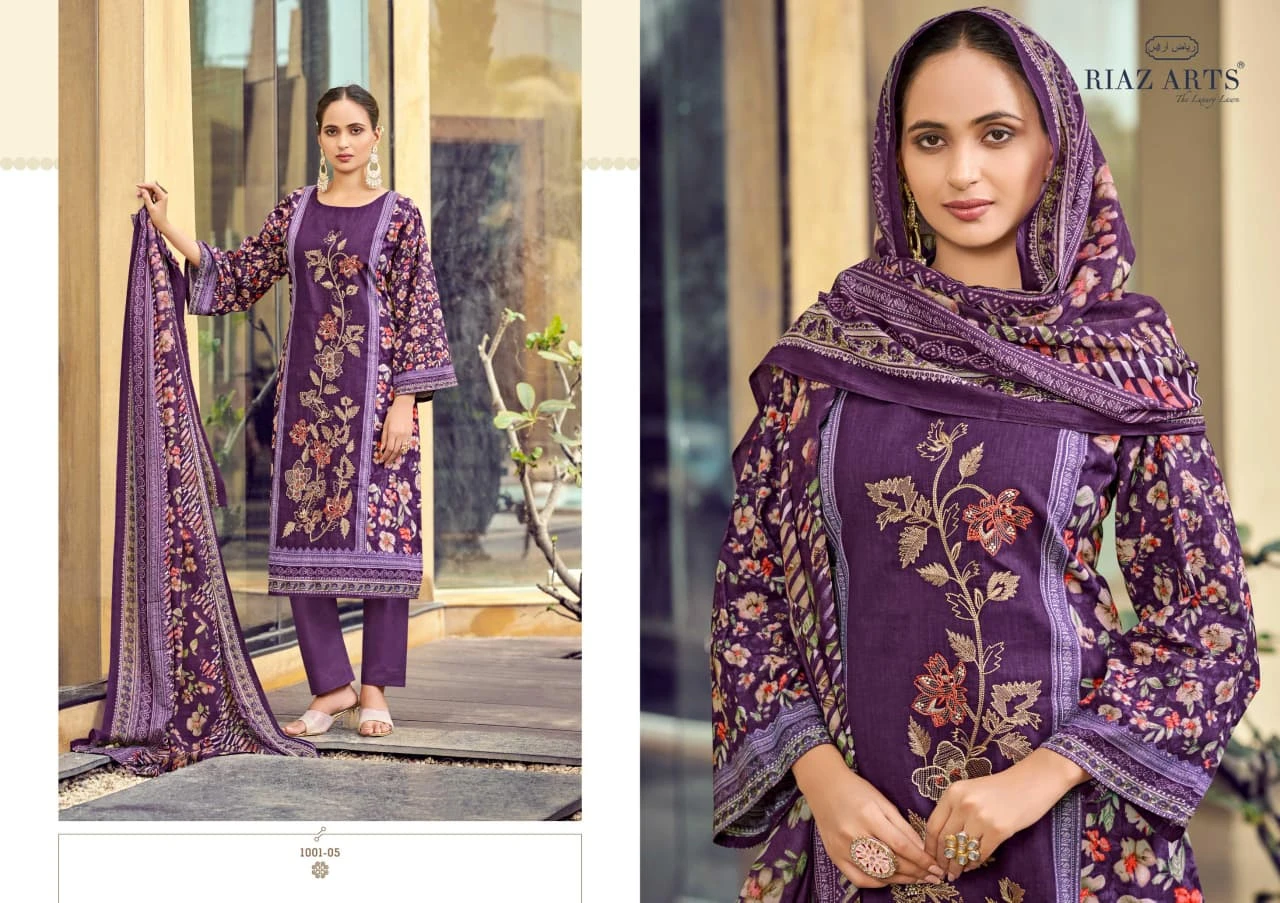 Riaz Arts Bin Saeed Panel Embroidery - Image 5