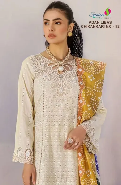 Saniya Adan Libas Chikankari Vol 31 D New Colour