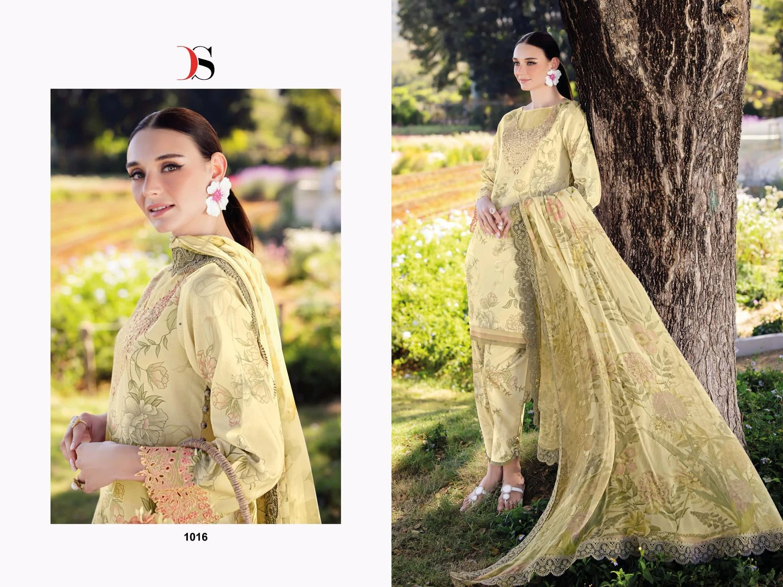 Deepsy Jade Flora 25 2 - Chiffon Dupatta - Image 2