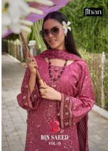 Jihan Bin Saeed Lawn Collection Vol 18