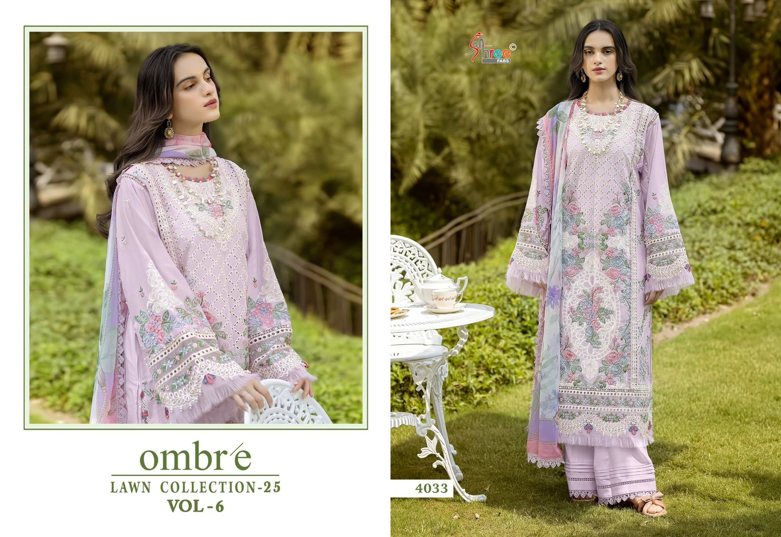 Shree Fabs Ombre Lawn Collection 2025 Vol 6