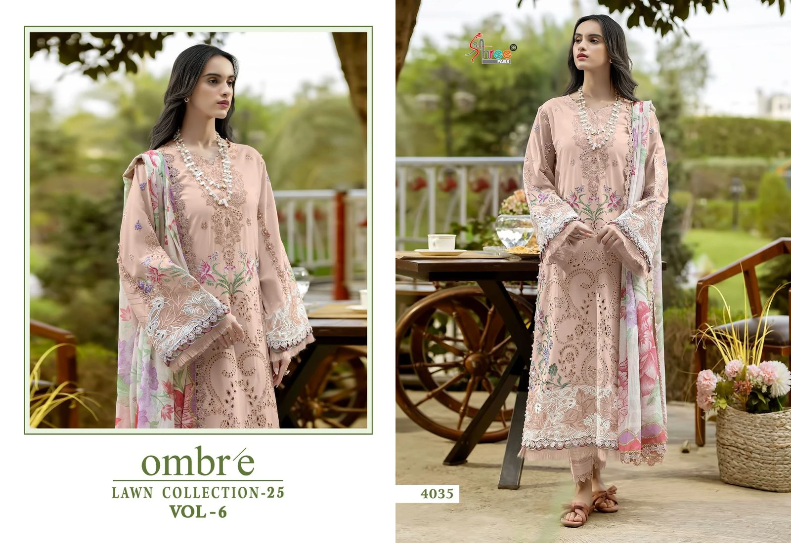 Shree Fabs Ombre Lawn Collection 2025 Vol 6