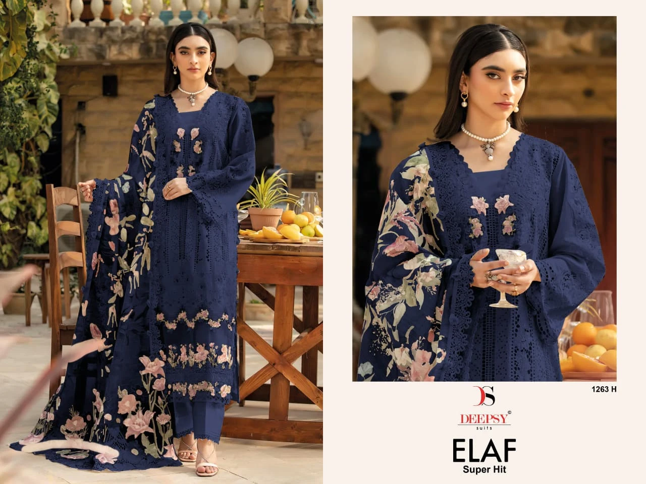 Deepsy Elaf Luxury Super Hit Lawn D 1263 Dark Chart