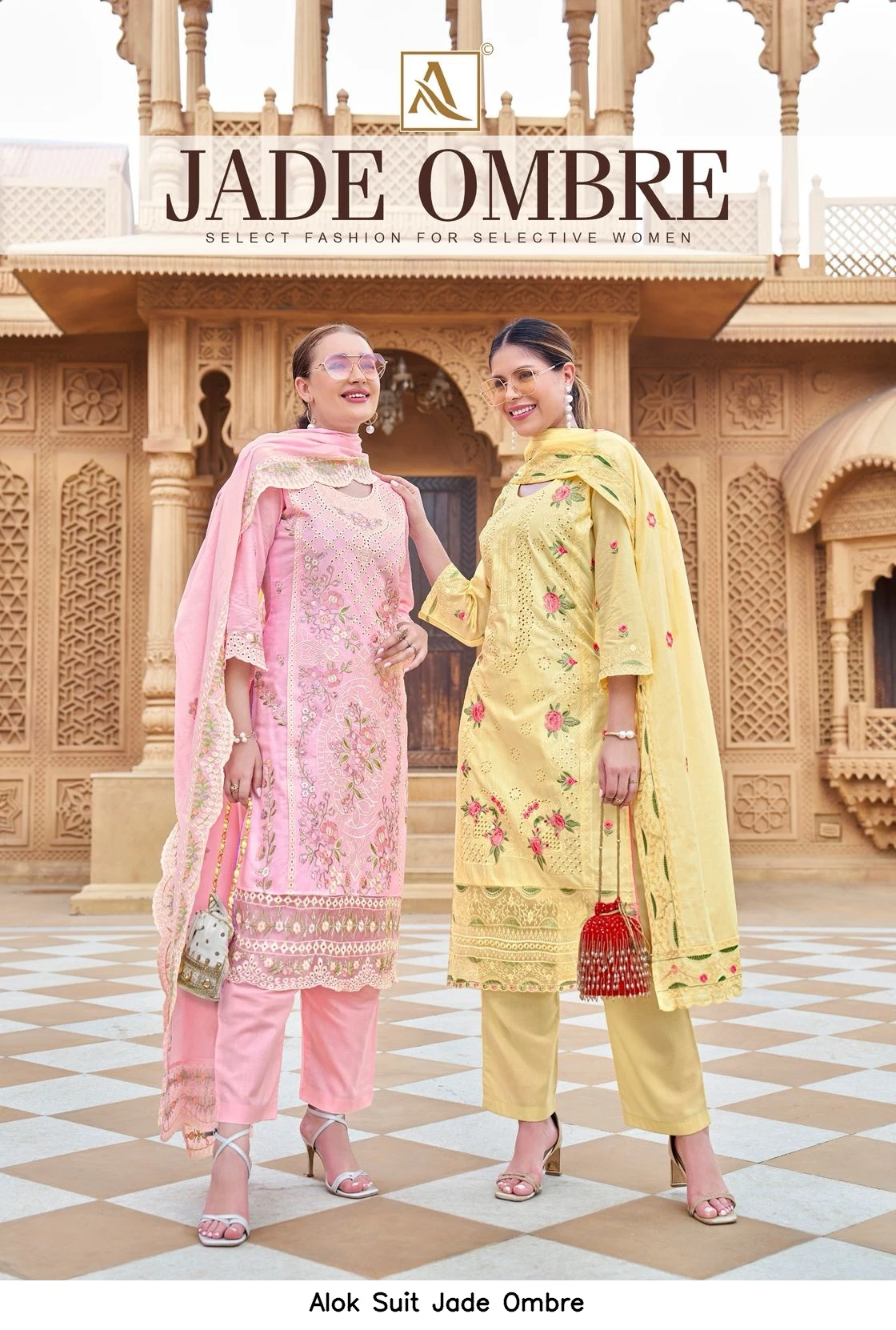 Alok Suit Jade Ombre