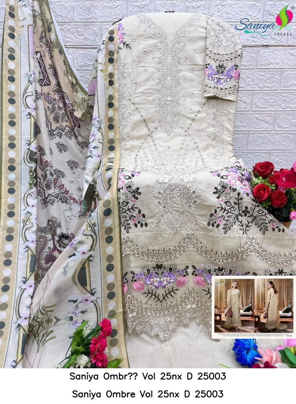 Saniya Ombre Vol 25nx D 25003