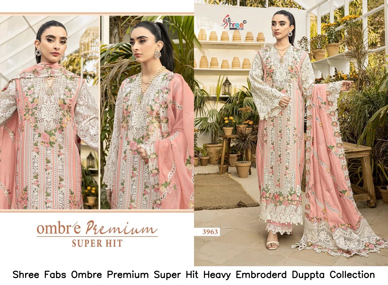 Shree Fabs Ombre Premium Super Hit Heavy Embroderd Duppta Collection