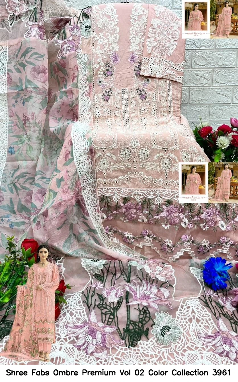 Shree Fabs Ombre Premium Vol 02 Color Collection 3961