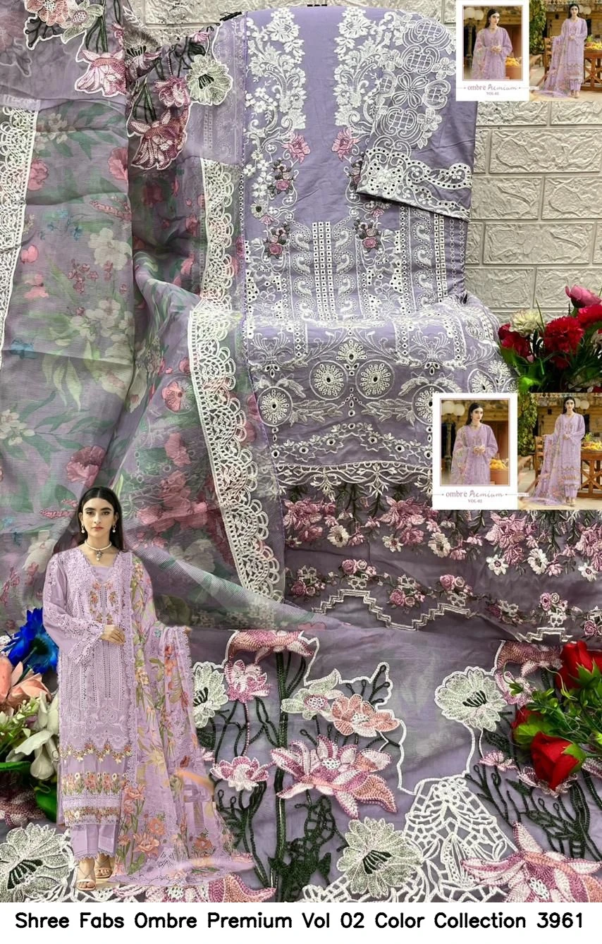 Shree Fabs Ombre Premium Vol 02 Color Collection 3961