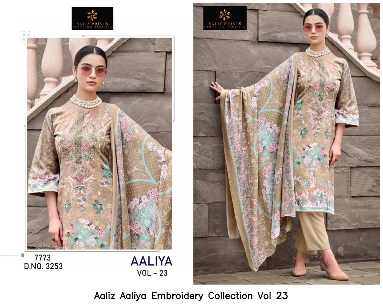 Aaliz Aaliya Embroidery Collection Vol 23