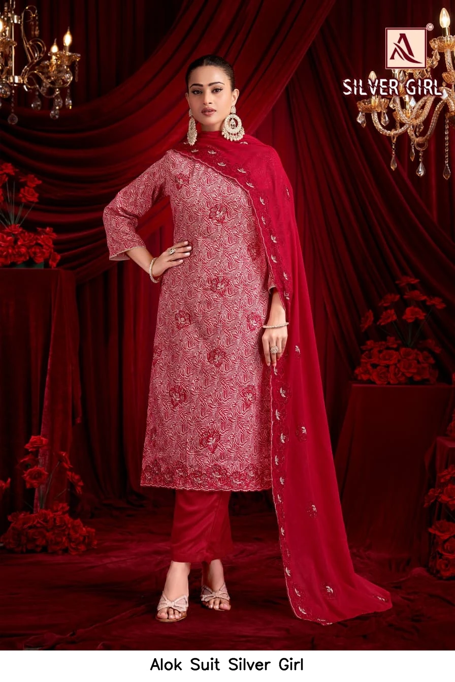 Alok Suit Silver Girl