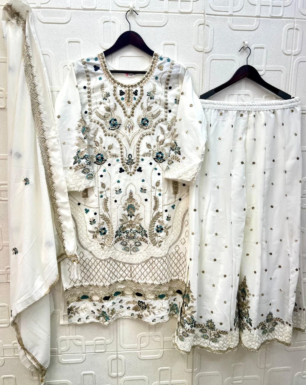 Bilqis Russian Plazo D B 251 Abcd