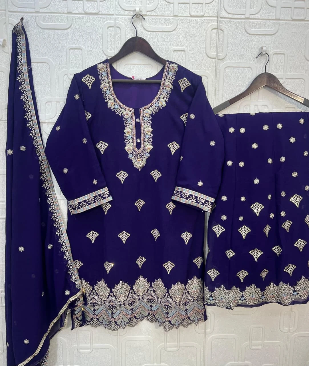 Bilqis Russian Plazo D B 255 ABCD