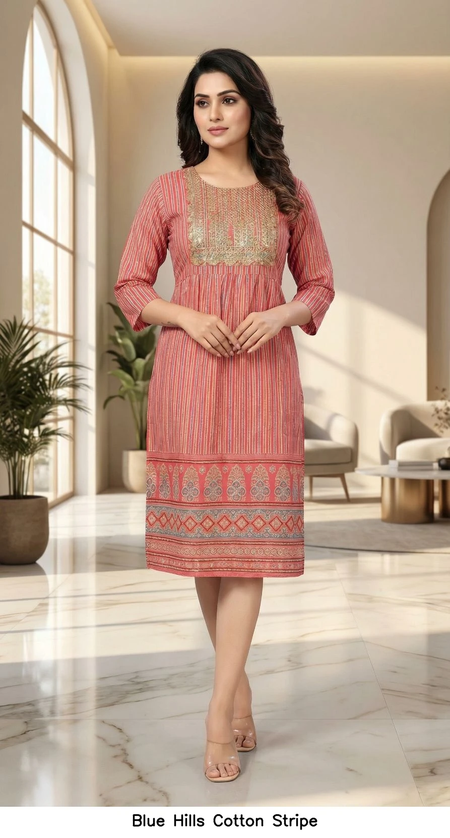 Blue Hills Cotton Stripe