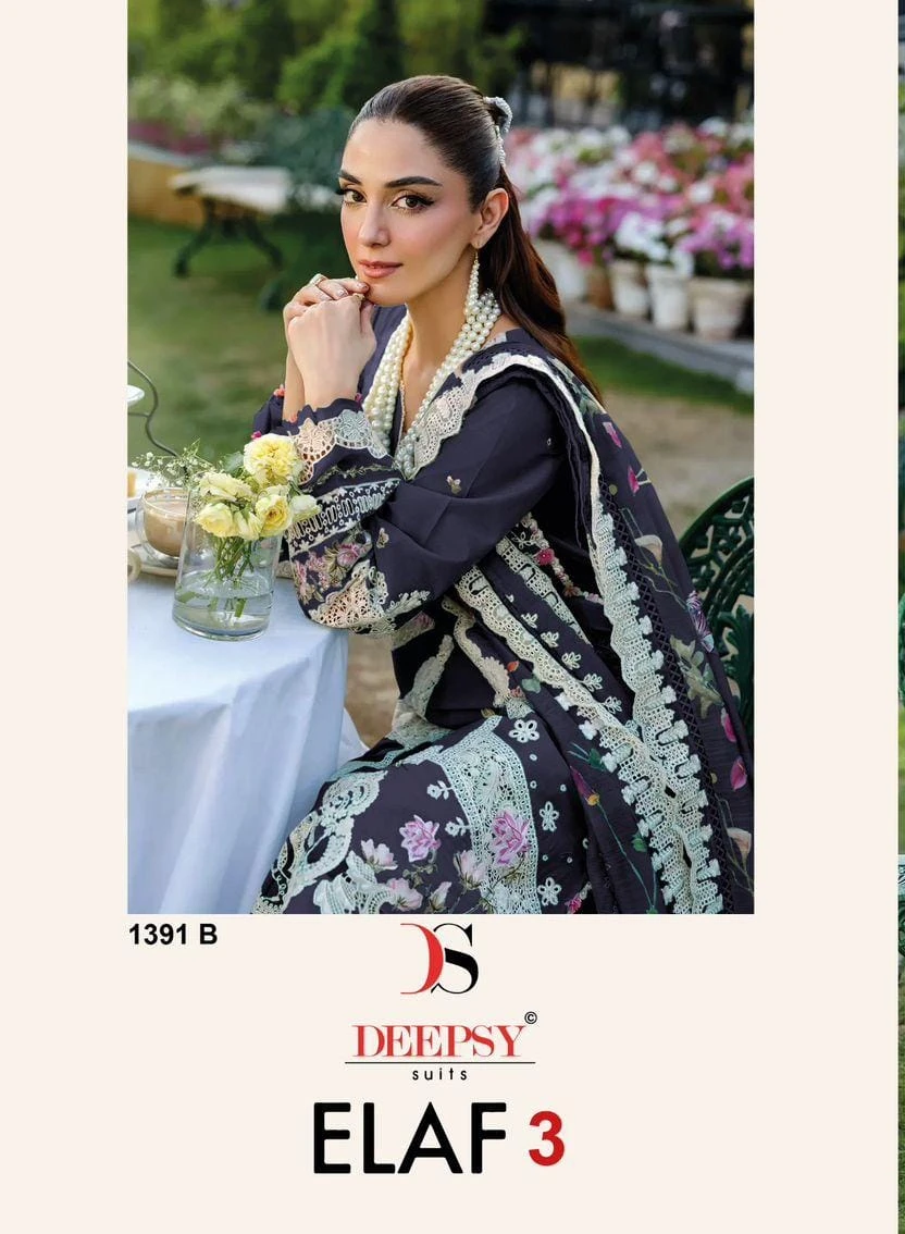 Deepsy Elaf Luxury Super Hit Lawn 1391 Series