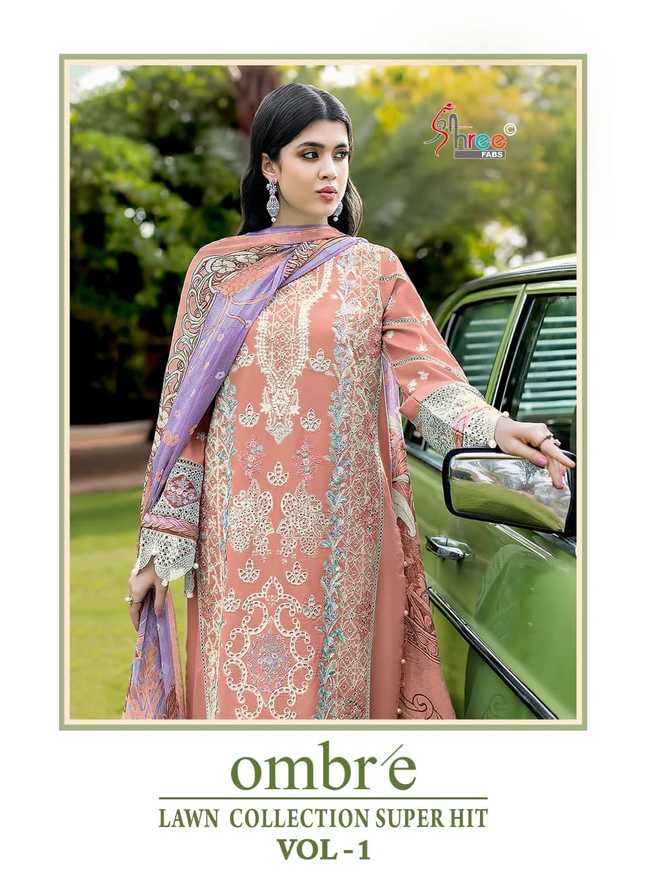 Shree Fabs Ombre Lawn Collection Super Hit Vol 1
