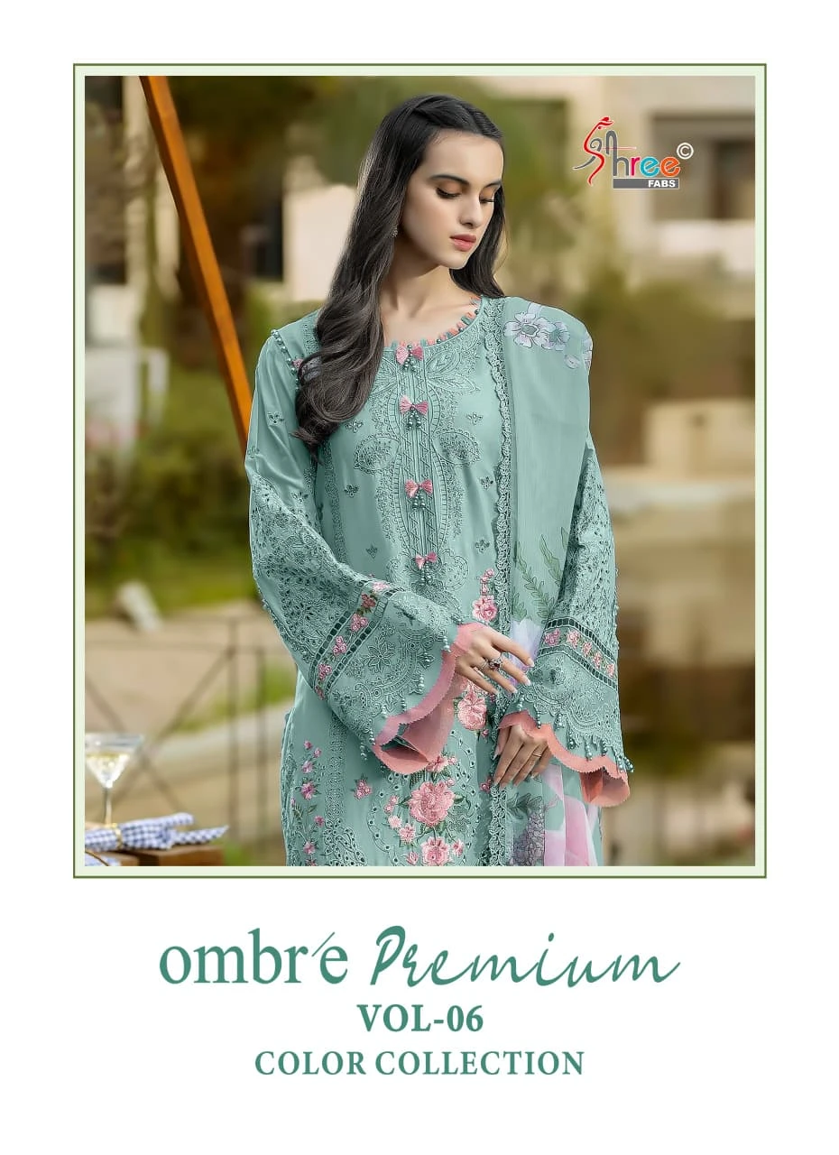 Shree Fabs Ombre Lawn Collection Vol 6 Colour
