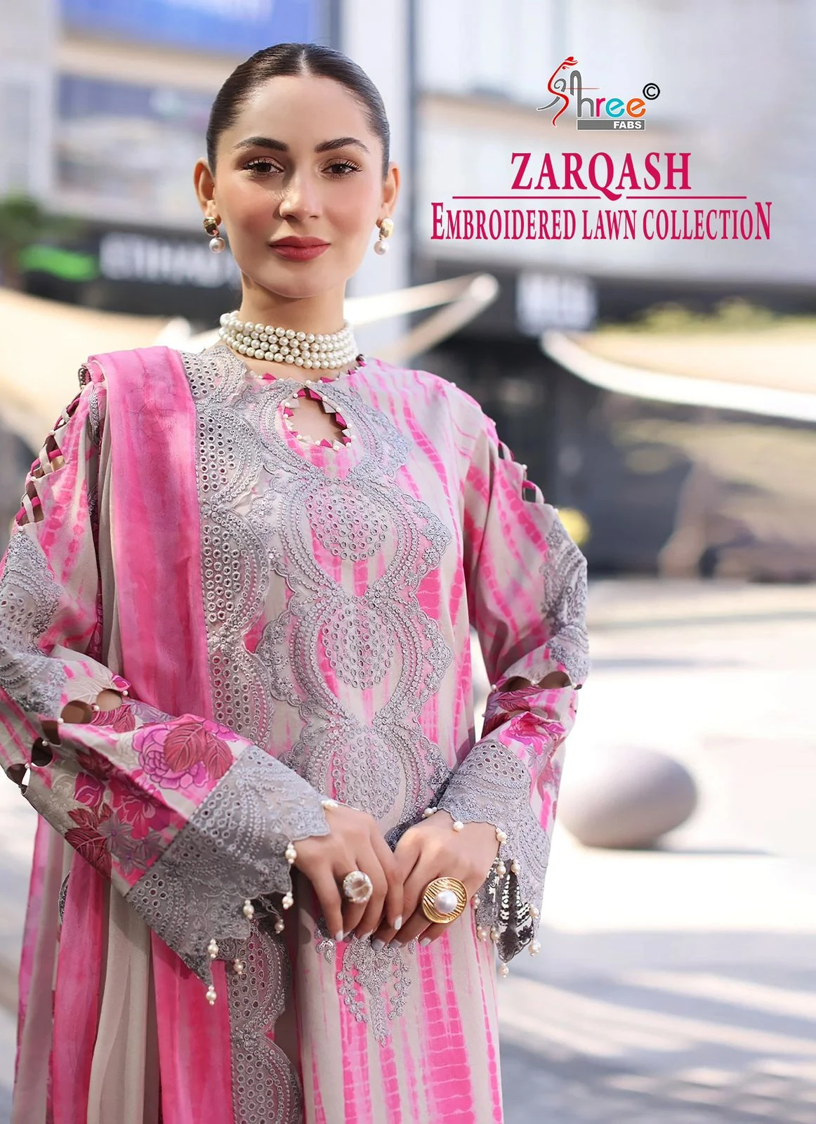 Shree Fabs Zarqash Embrodred Lawn Collection