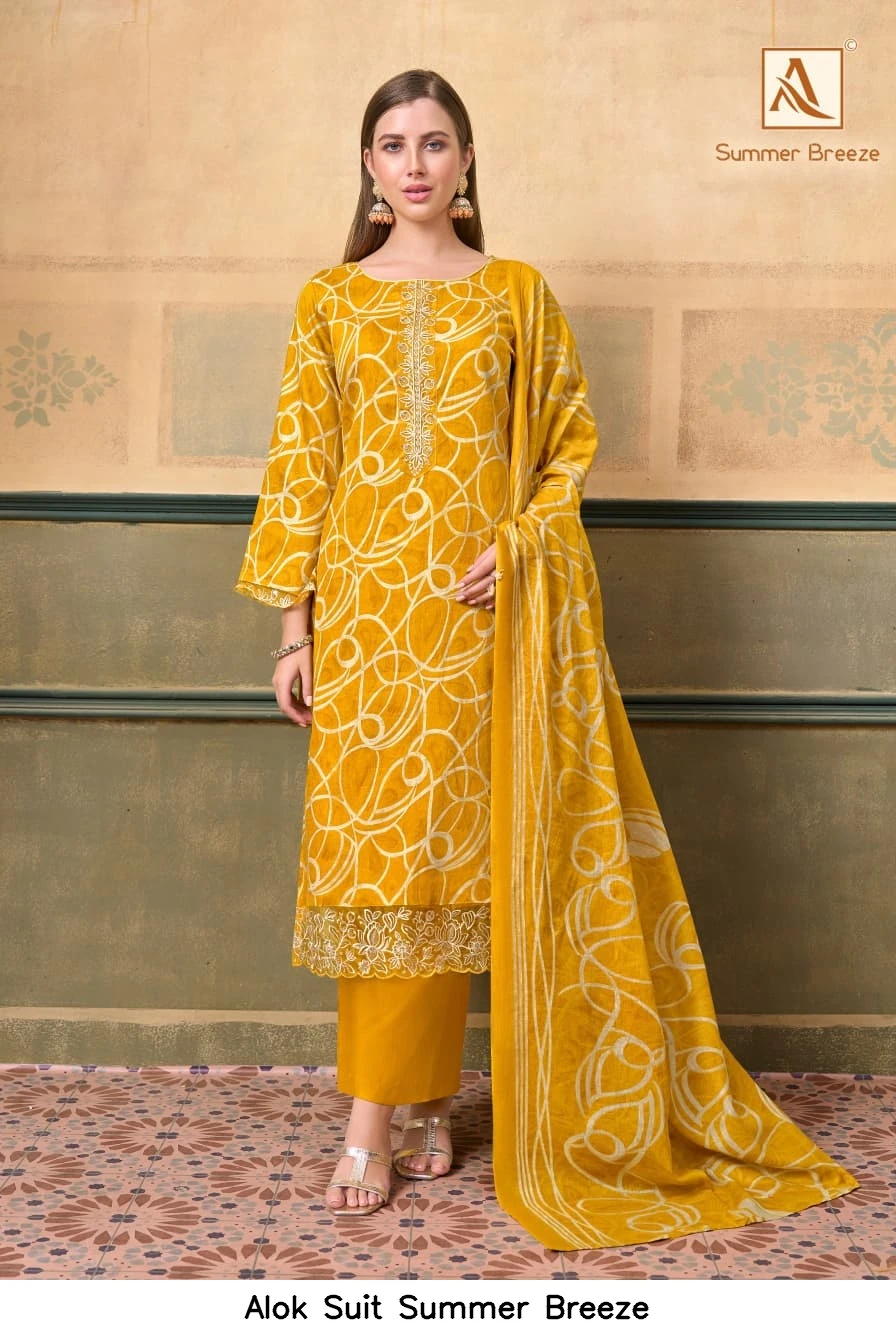 Alok Suit Summer Breeze