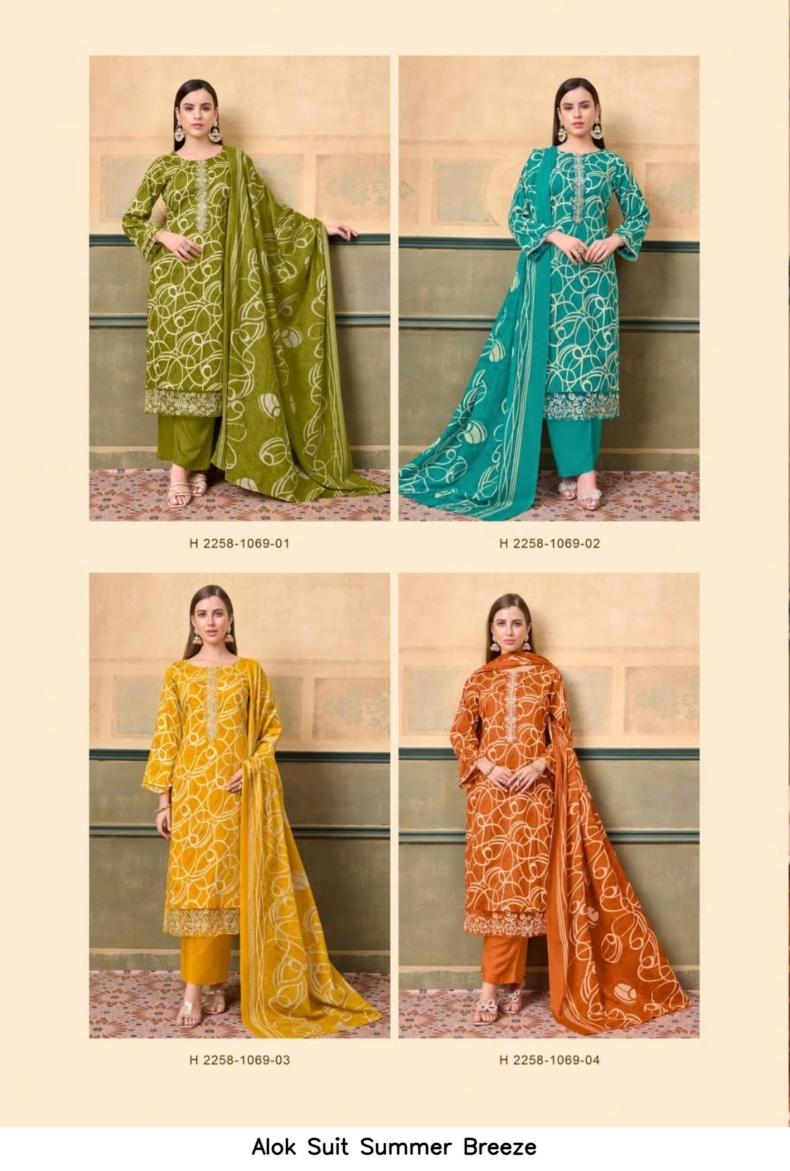 Alok Suit Summer Breeze