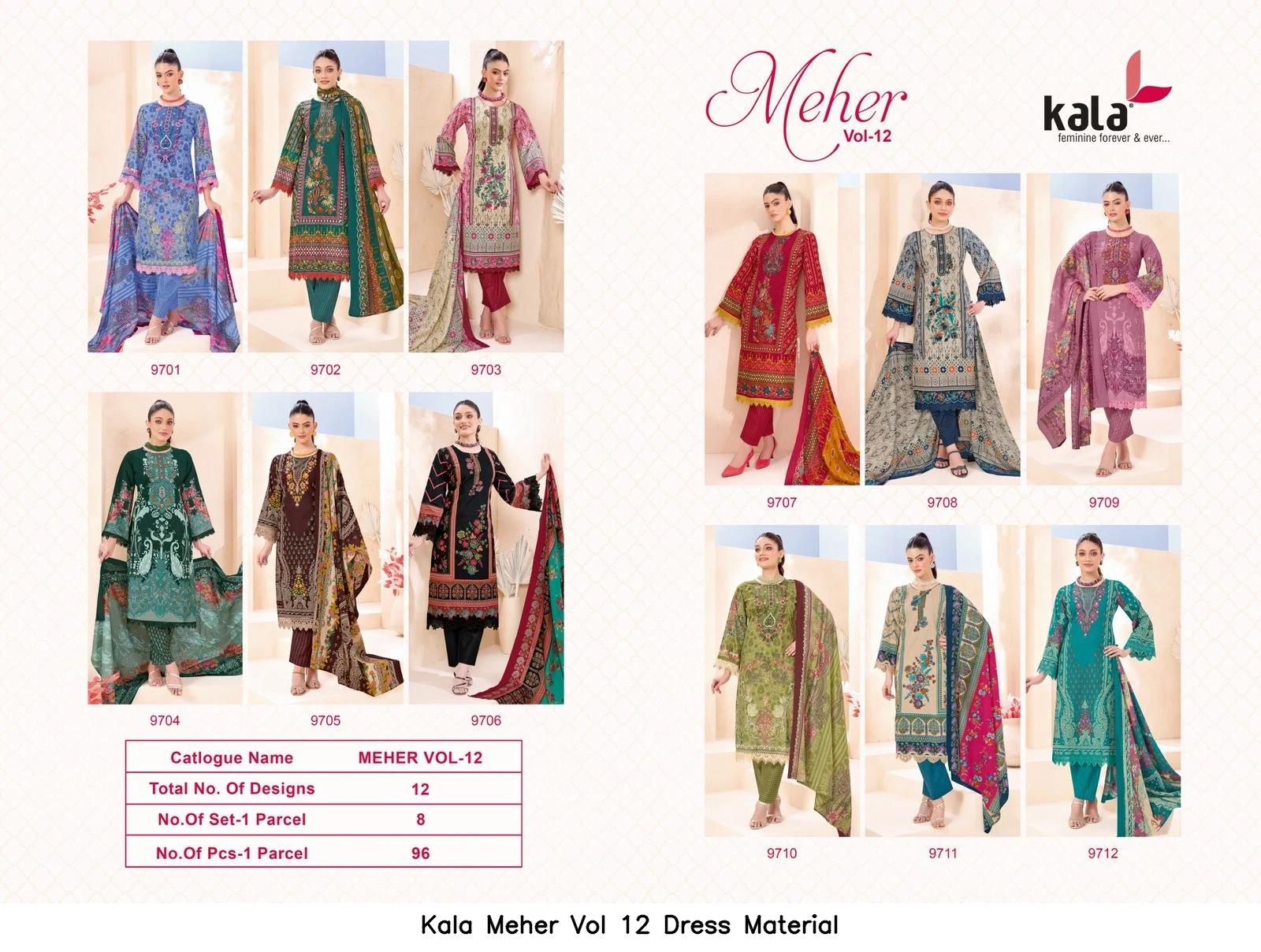 Kala Meher Vol 12 Dress Material
