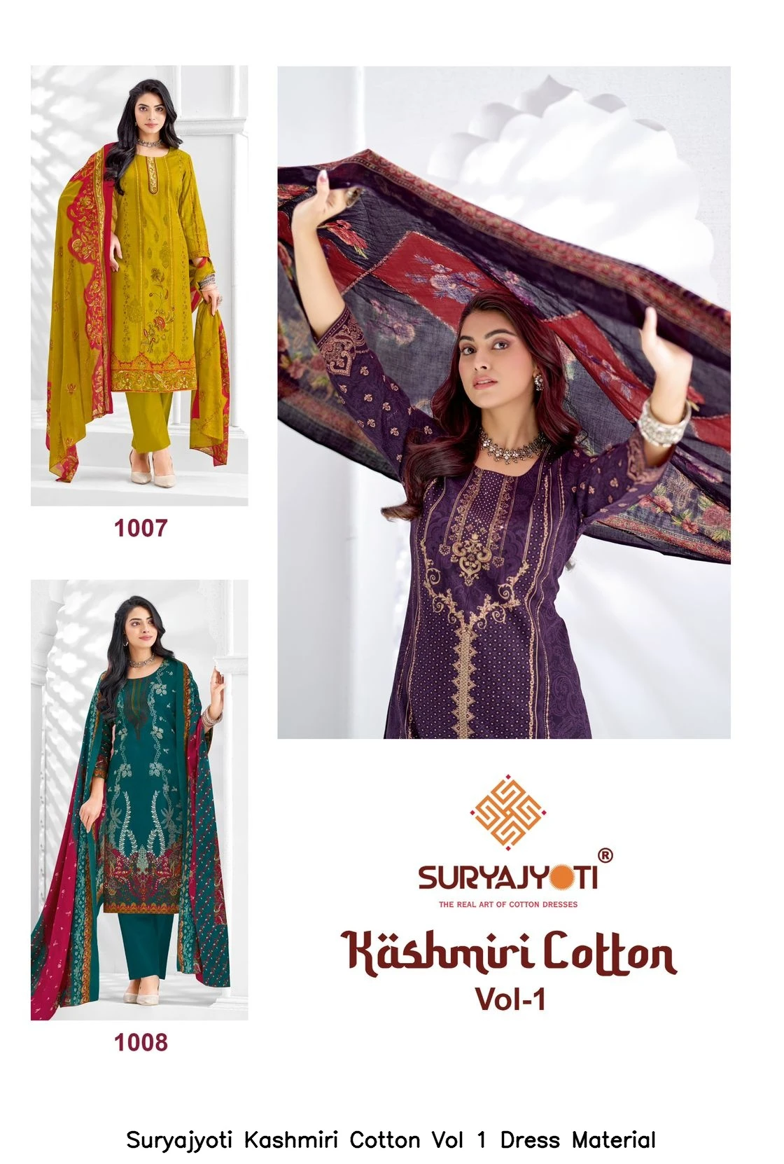 Suryajyoti Kashmiri Cotton Vol 1 Dress Material