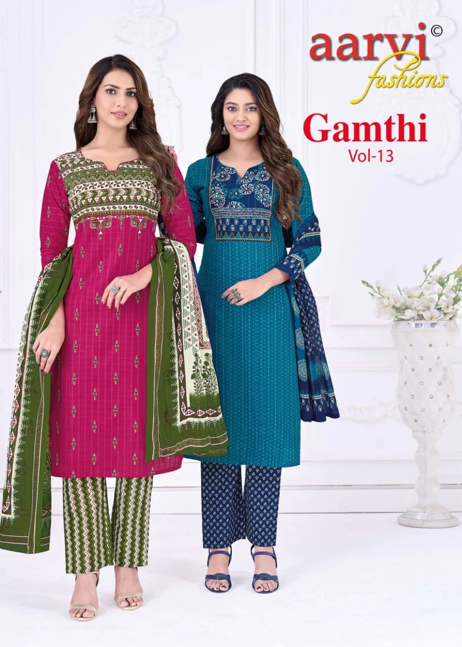 Aarvi Gamthi Vol 13 - Stitched Suits