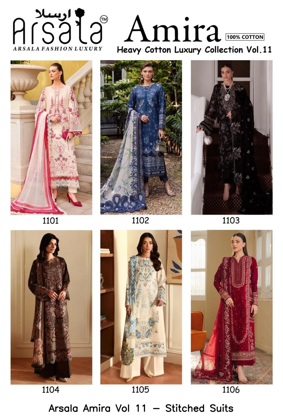 Arsala Amira Vol 11 - Stitched Suits