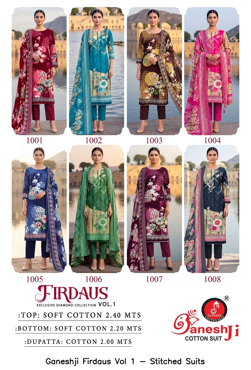 Ganeshji Firdaus Vol 1 - Stitched Suits