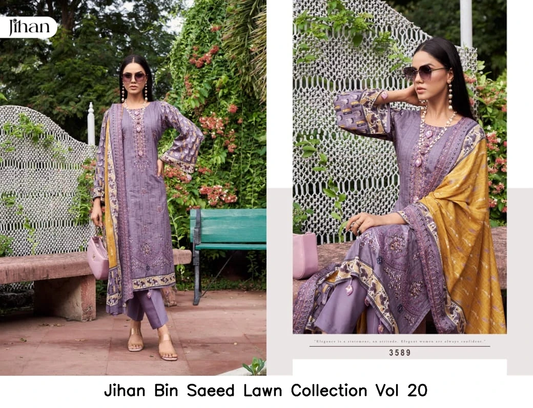 Jihan Bin Saeed Lawn Collection Vol 20