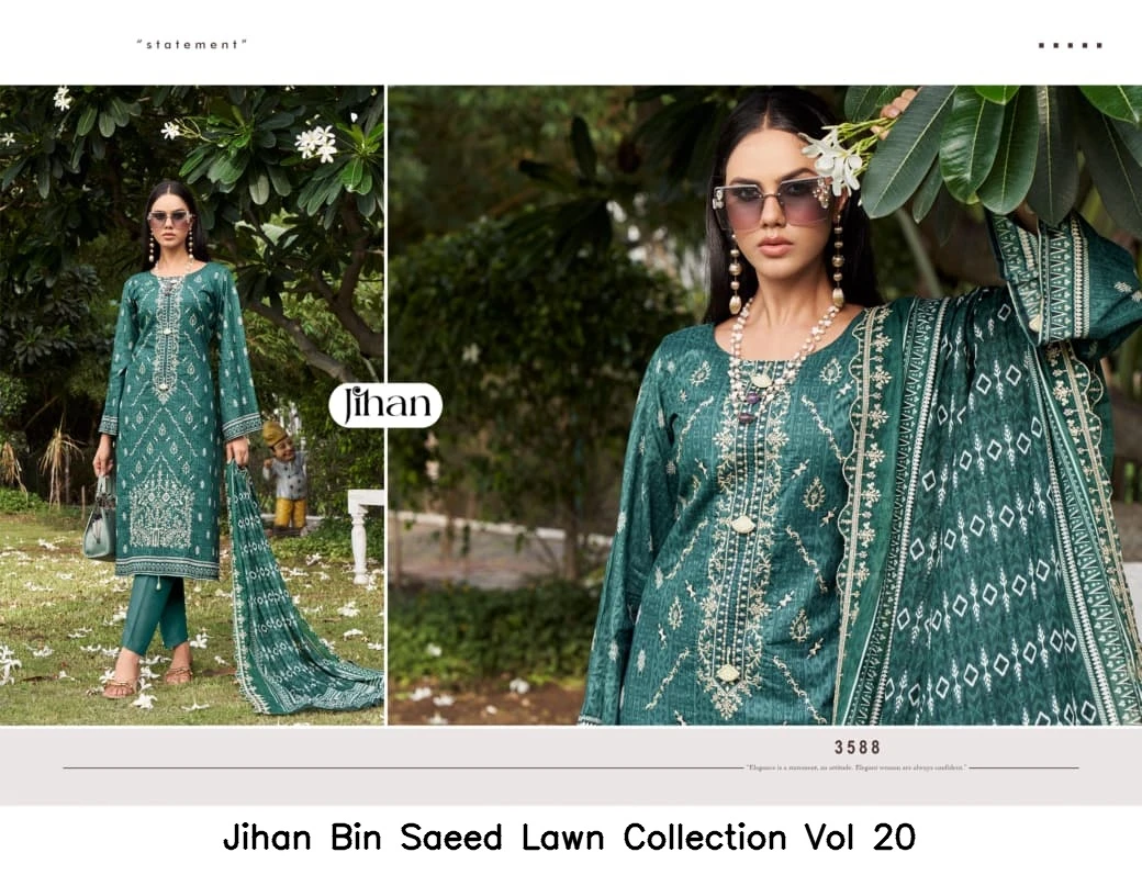 Jihan Bin Saeed Lawn Collection Vol 20