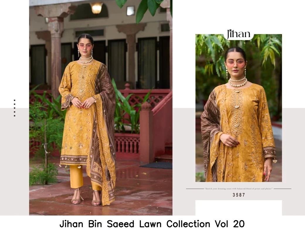 Jihan Bin Saeed Lawn Collection Vol 20