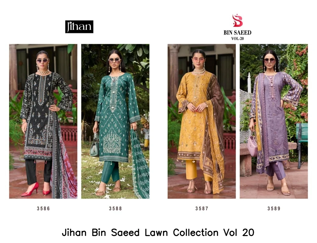 Jihan Bin Saeed Lawn Collection Vol 20