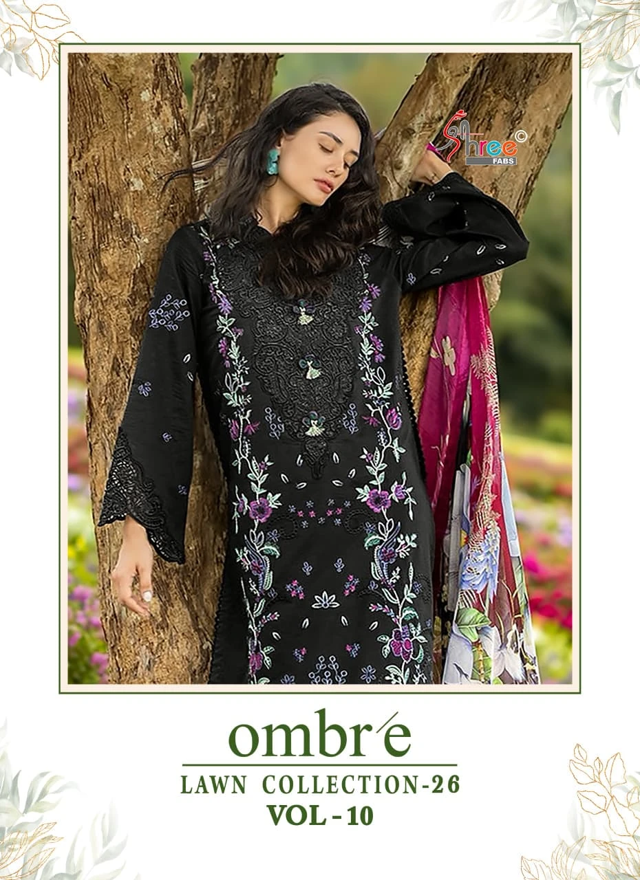 Shree Fabs Ombre Lawn Collection Vol 10